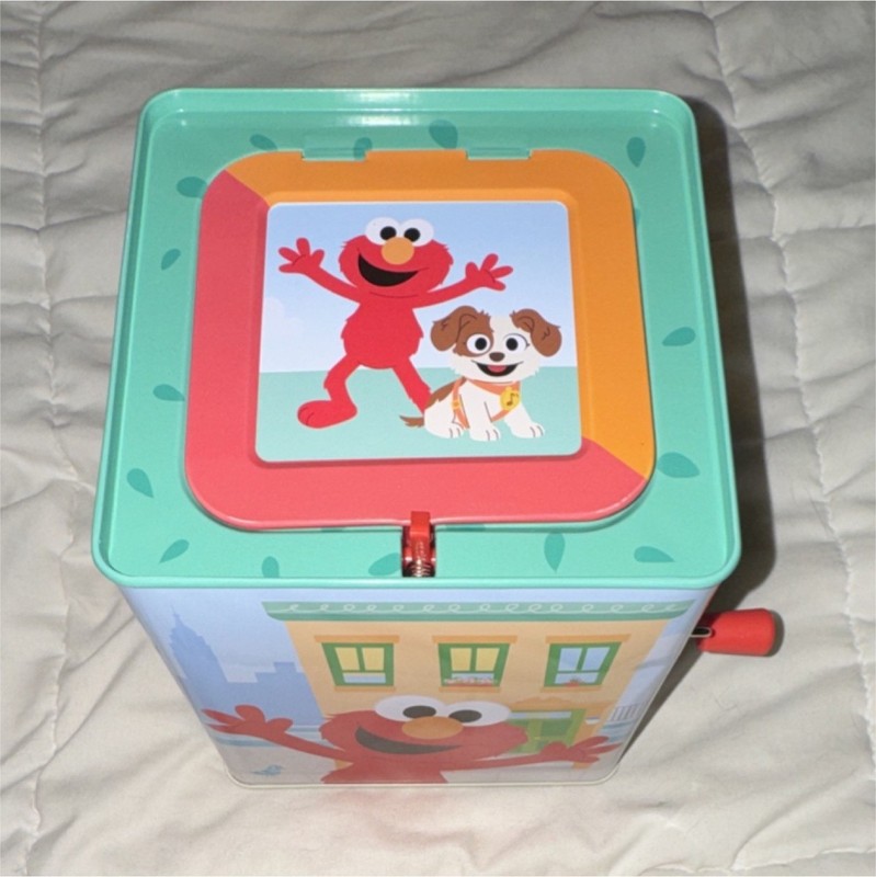 Kids Preferred Sesame Street Elmo Jack-in-the-Box Toy 2023, 12 Months & Up