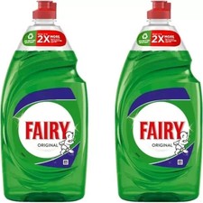 Fairy Original Kitchen Dish Washing up Liquid - 2 X 900ml *FREE DELIVERY* 6.26 per litre