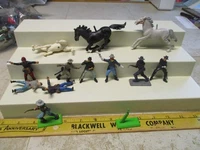 VTG 1971 Mounted Britains Deetail Confedera Civil War Cavalry Army Men N19 Parts