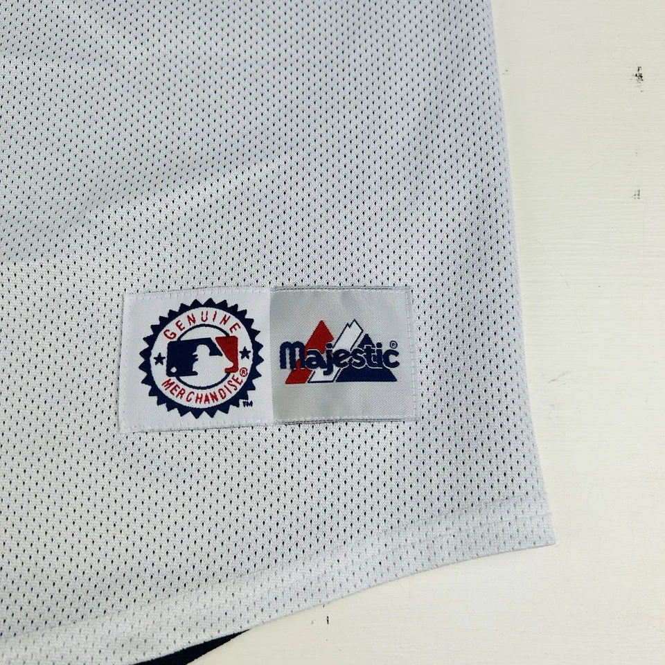 Majestic Seattle Mariners Jersey Men’s XL Vintage 90s Y2K Mesh Button Stitched - Image 3 of 4