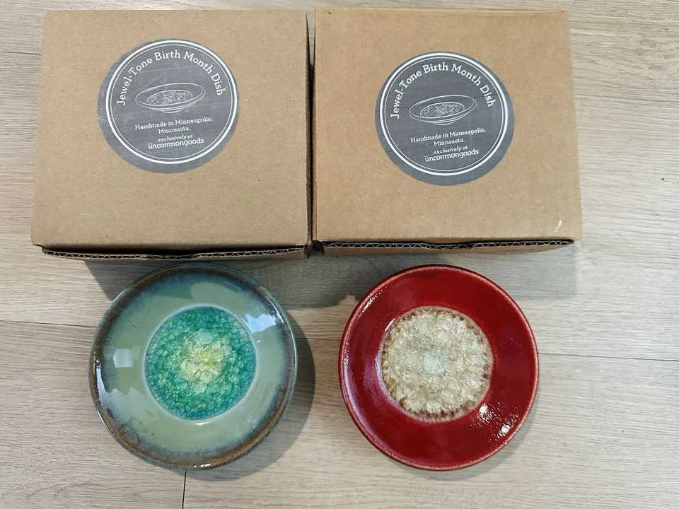 Nuevo Plato/Bortija Artesanal Mes de Nacimiento Tono Joya Hecho a Mano Diciembre y Julio Foto 2 de 4