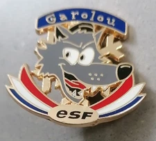 ESF Ski Medal Pin Badge "garolou" Patent Level Test Child Pooh
