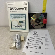 Vtg. Microsoft Windows 95 Book -Disc Used