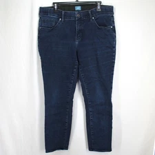 Jag Carter Girlfriend Jeans Womens Size 16W Dark Wash Blue Stretch Denim