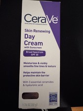 CeraVe Skin Renewing Day Cream SPF 30 1.76 oz...