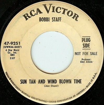 Bobbi Staff - Sun Tan And Wind Blown Time - Used Vinyl Record - Promo - G8100z