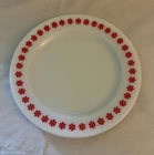 PYREX Penn Dutch Tableware Friendship Red Flower Plate  Rare Promotional Piece