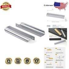 5" Brushed Nickel Cabinet Handles - 30pk Aluminum Drawer Pulls Kitchen