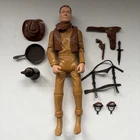 Vtg 1973 Johnny West The Movable Cowboy Figure 12" Marx Toys W/ Accessories