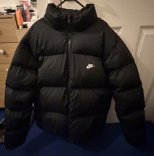 Nike Sportswear Club Puffer Jacket PrimaLoft Black/White Mens Size L