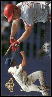 1994 Fleer Extra Bases #9 Lenny Dykstra TALL BOY Game Breakers Phillies
