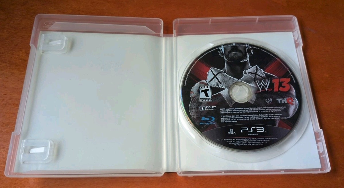 WWE 13 Sony PlayStation 3 PS3 THQ Yuke's Havok Dolby Digital Teen