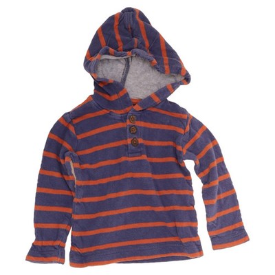 Mini Boden, Kapuzenpullover, Größe: 92, Blau/Orange, Baumwolle, Streifen #tAW