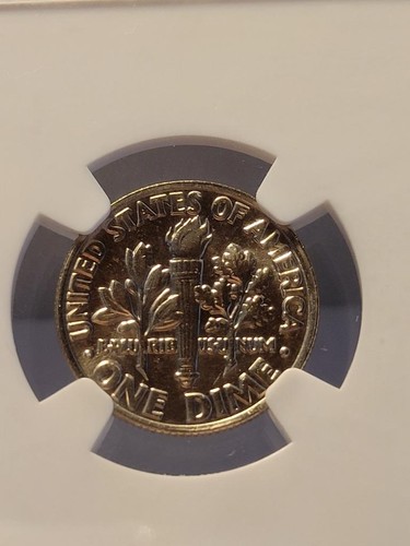 1985 P 10C PROOF ROOSEVELT DIME NGC MS 66 - Picture 4 of 4