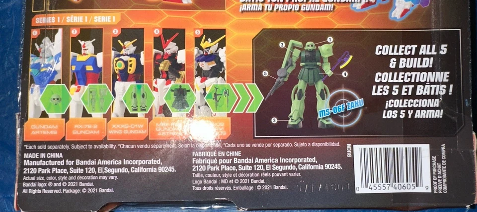 Juego Completo de 5 Figuras Serie Gundam Infinity + Bonus Zaku (leer descripción) Foto 2 de 2