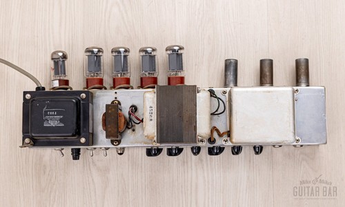 1959 Fender High Power Tweed Twin 5F8-A Vintage Tube Amp, 100% Original Circuit - Picture 18 of 22