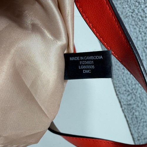 Petit sac à main cartable Guess Los Angeles cercle logo perforé cuir - Photo 6/11