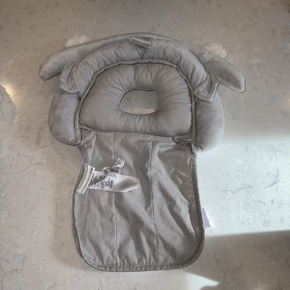 Pottery Barn Kids Soporte Cabeza de Amapola Nido Noggin para Bebés Orejas de Oso Gris Foto 3 de 4