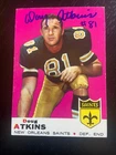Doug Atkins Autographed 1969 Topps Football Card #105 Bears HOF Died 2015