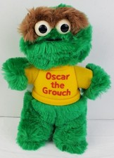 Knickerbocker Vintage Sesame Street Oscar The Grouch Plush Stuffed Toy - NO TAG