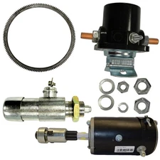 Kit - 8N11001R Starter 8N11450 Solenoid 8N11500 Switch 9N6384 Ring Fits Ford 8N