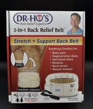 AUTHENTIC  Dr. Ho's 2-in-1 Stretch and Support Back Relief Belt size A 25"- 41"