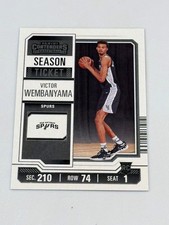 2023-24 Panini Contenders Basketball Victor Wembanyama Season Ticket Rookie