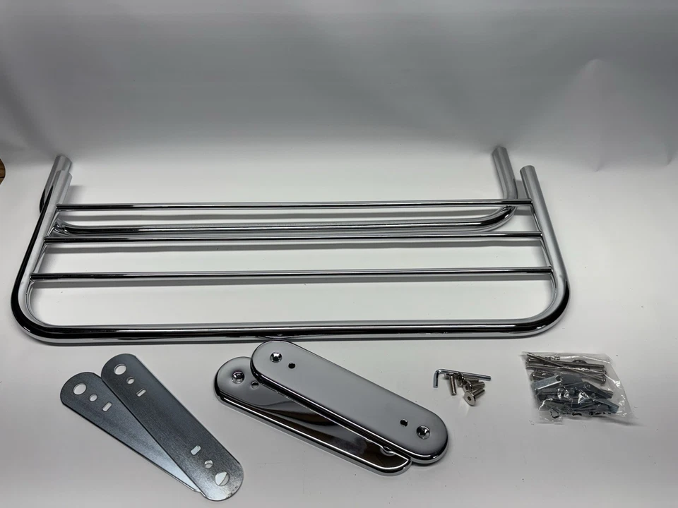 Toallero comercial CSI 5207-241CH Moen Donner 24 pulgadas con estante cromado hotel Foto 4 de 4