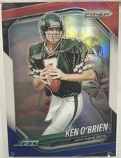 2025 Panini Prizm - Ken O'Brien #185 Red White &amp; Blue Prizm - New York Jets