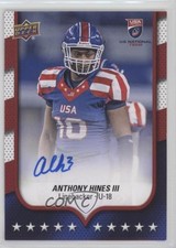 2016 Upper Deck USA Football USA U18 Auto Anthony Hines III #85 Auto a4i