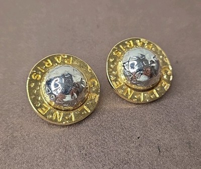 VINTAGE CELINE PARIS CABOCHON CLIP EARRINGS