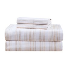 Comfort Spaces 100 Cotton Sheets Twin, Breathable, Naturally Cool Cotton Shee...