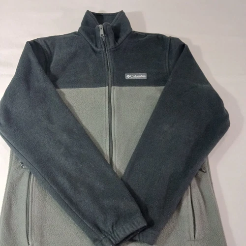 Columbia WM3220 Men's Black & Green Steens Mountain 2.0 Full Zip Fleece Jacket S - Picture 10 of 18