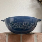 Vintage Pyrex Mixing Bowl Dark Blue Colonial Mist Cinderella 444