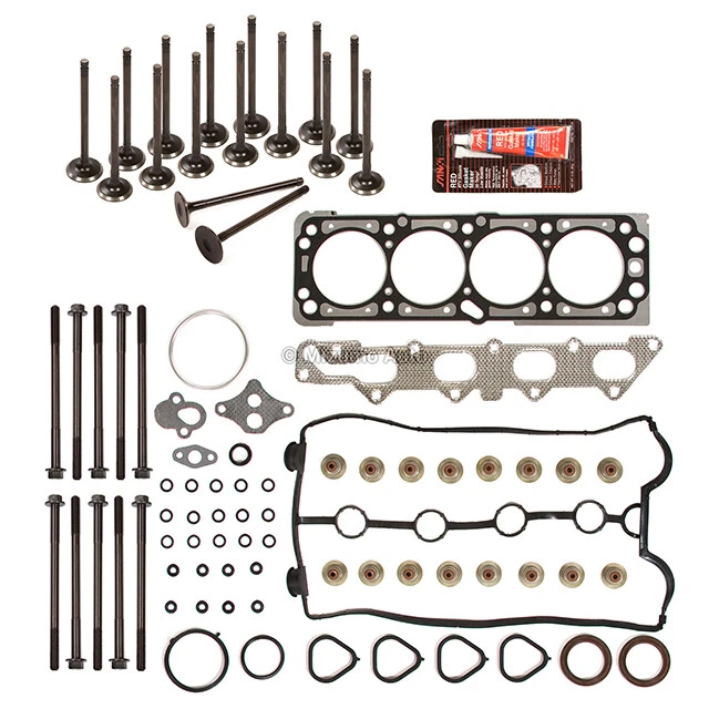 Head Gasket Set Intake Exhaust Valves Fit 04-05 Chevrolet Aveo 1.6L DOHC VIN 6 - Image 2 of 4