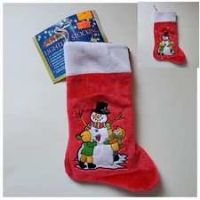 Vintage Toys R US Frosty The Snowman Christmas Stocking 1999 Lighted * See Video