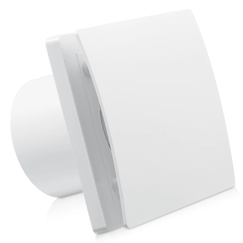 New Silent Bathroom Extractor Fan 4inch 100mm White Kitchen Toilet Shower UK