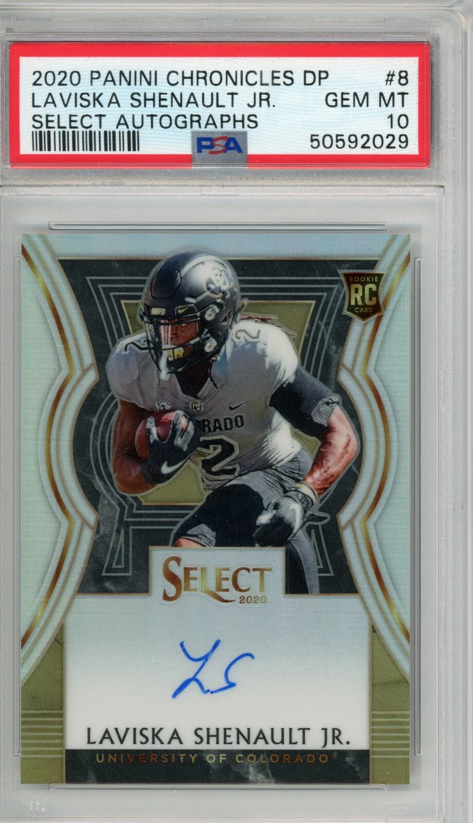 Laviska Shenault Jr. Panini Chronicles Draft Picks Select Autographs #8 Base