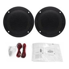 Pair Herdio Waterproof 160W 4" 2 Way Kitchen Bathroom Marine Ceiling Speakers