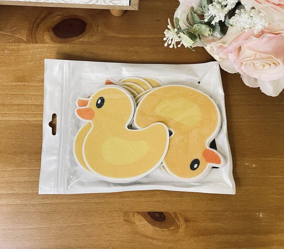 20 Rubber Ducky Non Slip Bathtub Stickers Kids Adhesive Decal With Scraper  NEW - Image 3 of 4