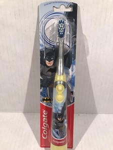 Batman Battery Powered Toothbrush Batman Extra Soft Bristles Colgate  NEW
