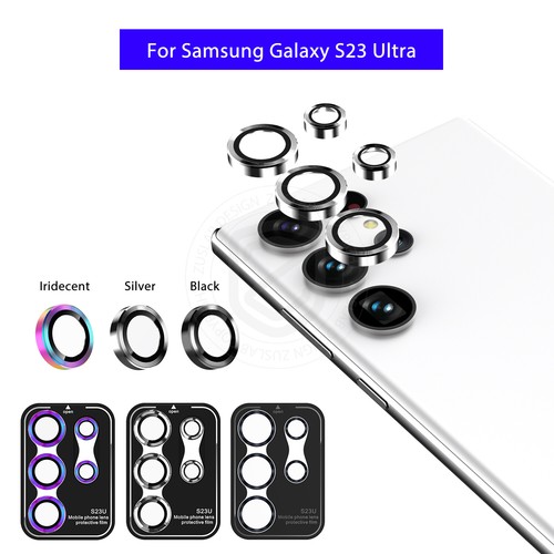 For Galaxy S24 FE S23 Plus Ultra FE Ring Camera Lens Tempered Glass Protector - Picture 19 of 21