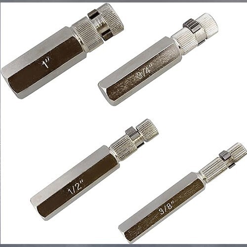 Internal Pipe Removal Tool Pipe Nipple Extractor Set 4pc 1, 3/4, 1/2