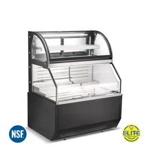 NSF 48" Refrigerated Curved Glass Door Bakery Display Case Deli Meat Show Case