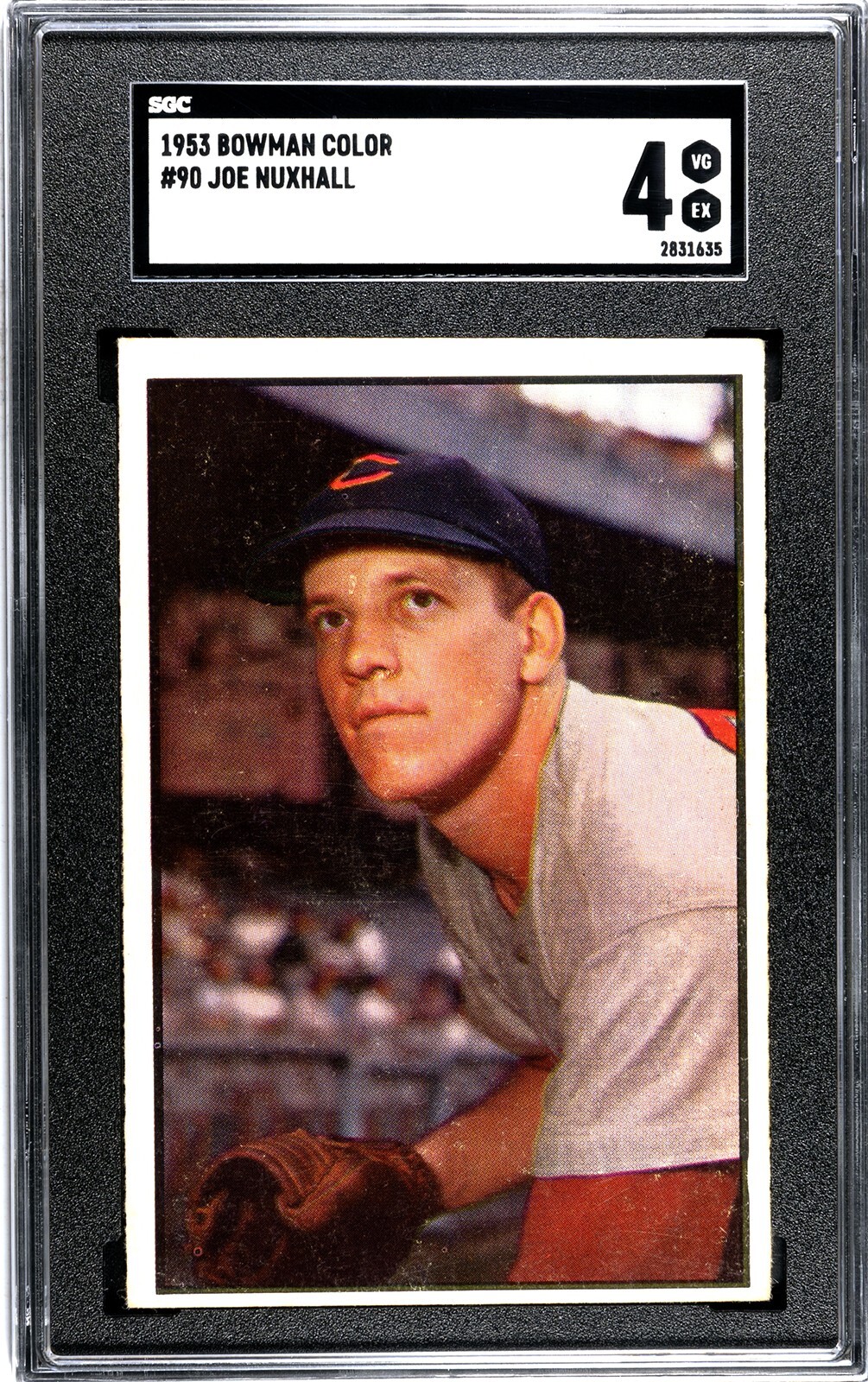 1953 Bowman Color #90 Joe Nuxhall SGC 4 VG-EX