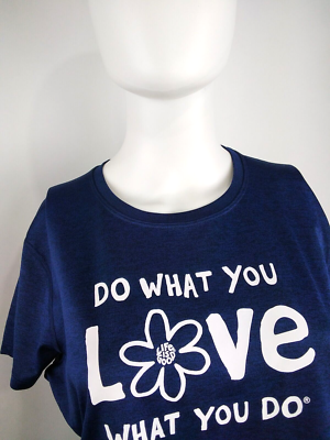 Life is Good Women Active S/S Tee Do What You Love Daisy Blue
