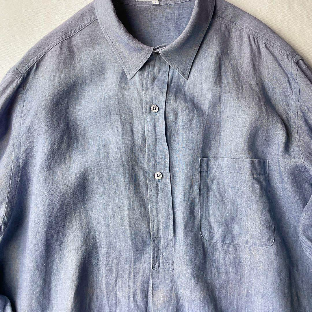 Y's for men】 リネン100% 長袖シャツ サイズ3 ワイズ i10