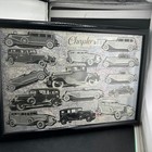 Framed Chrysler Wall Art – Vintage Car Man Cave Decor – Automotive Collectible D