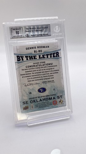 2013-14 SP Authentic By The Letter Signatures #BLRO Dennis Rodman (#2/3) BGS - Picture 4 of 6