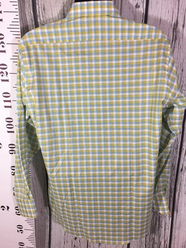 Camisa de vestir grande para hombre Thomas Dean LS con botones - Imagen 2 de 3